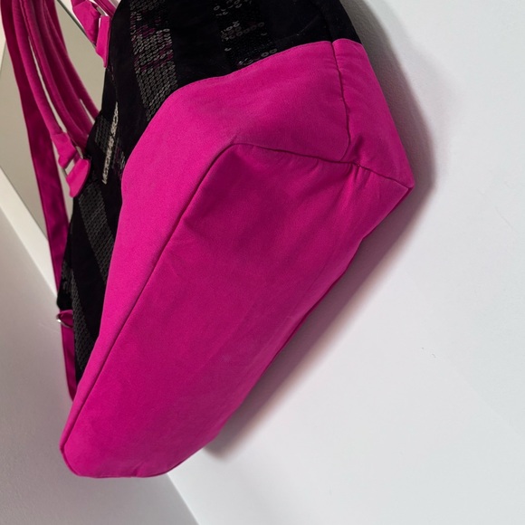 Victoria's Secret Black and Pink Tote Bag - Picture 4 of 8